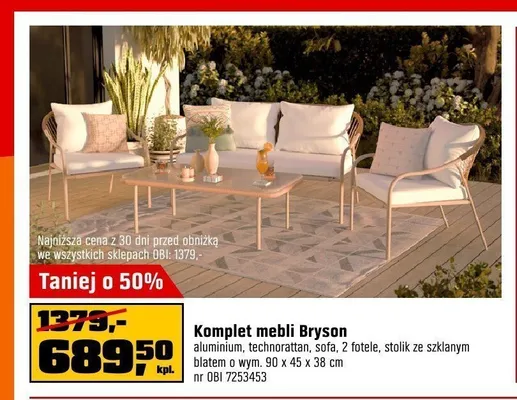 Komplet mebli Bryson promocja w OBI