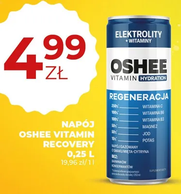 Napój Oshee Vitamin Recovery 0,25 L promocja w Duży Ben