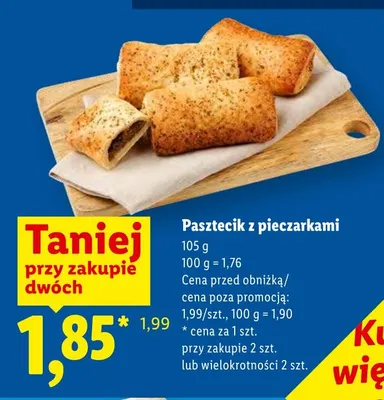 Pasztecik z pieczarkami promocja w Lidl