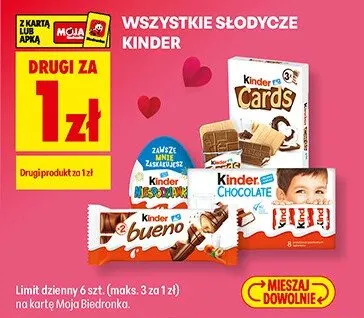 Słodycze Kinder promocja w Biedronka