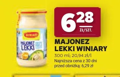Majonez lekki Winiary promocja w Stokrotka