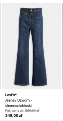 Jeansy dzwony Levi's ciemnoniebieski promocja w Lounge by Zalando