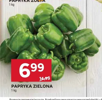 Papryka zielona promocja w Stokrotka