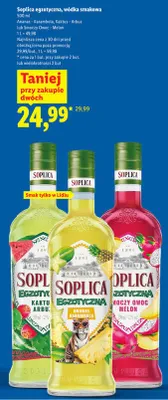 Wódka smakowa Soplica Egzotyczna Smoczy Owoc - Melon promocja w Lidl