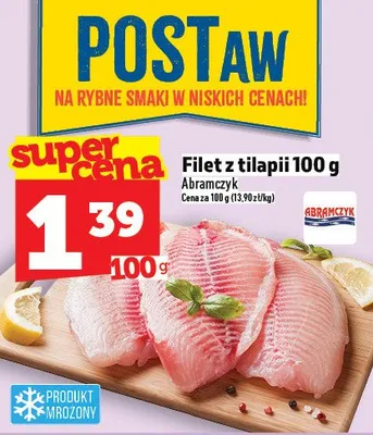 Filet z tilapii 100g promocja w TOPAZ