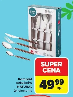 Komplet sztućców 24 elementy promocja w Carrefour Market