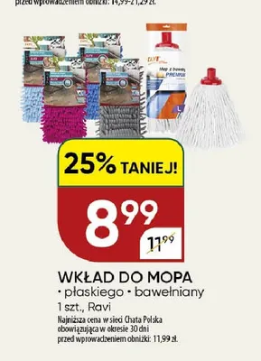 Wkład do mopa płaskiego Ravi promocja w Chata Polska