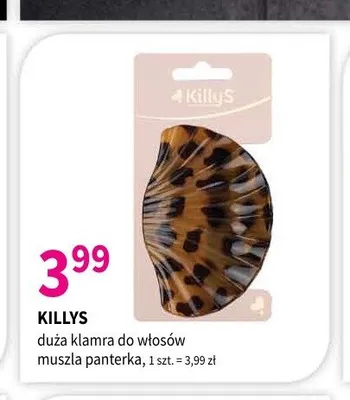 Duża klamra do włosów KillyS muszla panterka promocja w Drogerie Polskie