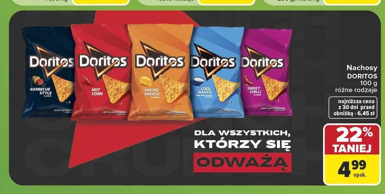 Nachosy Doritos Hot Corn promocja w Carrefour