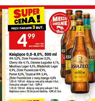 Piwo bezalkoholowe Książęce IPA promocja w Twój Market