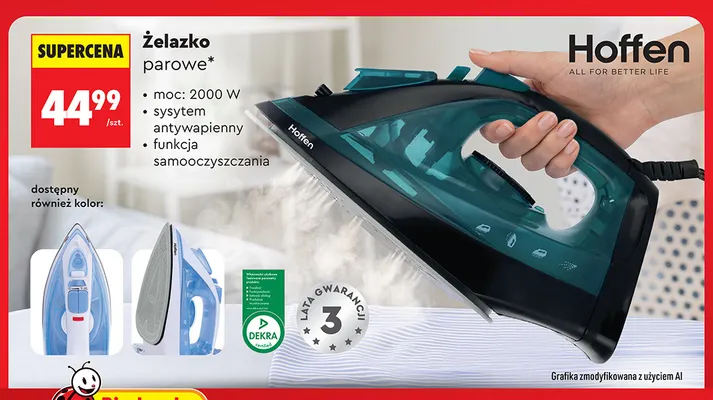 Żelazko parowe Hoffen promocja w Biedronka