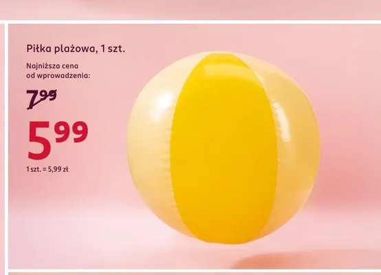 Piłka plażowa promocja w Rossmann
