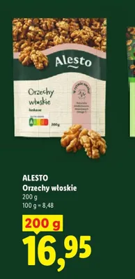 Orzechy włoskie łuskane Alesto promocja w Lidl