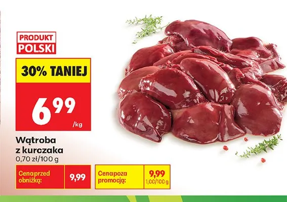 Wątroba z kurczaka promocja w Biedronka