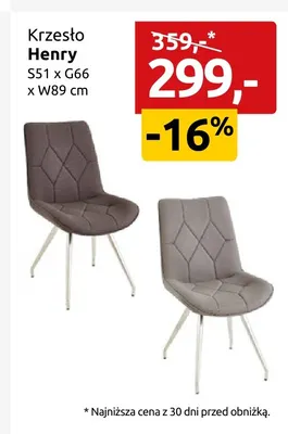 Krzesło Henry promocja w Black Red White