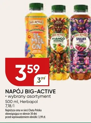 Napój Big-Active promocja w Chata Polska