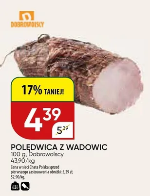 Polędwica z wadowic promocja w Chata Polska