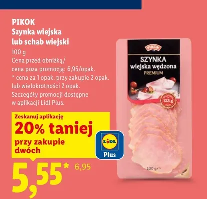 Szynka wiejska Pikok promocja w Lidl