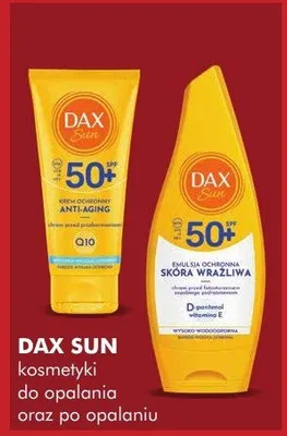 Kosmetyki do opalania oraz po opalaniu Dax Sun promocja w Super-Pharm
