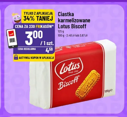 Ciastka karmelizowane Lotus Biscoff promocja w POLOmarket