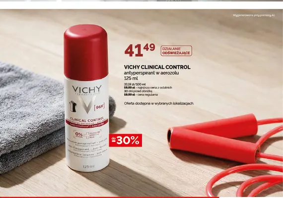 Antyperspirant w aerozolu Vichy Clinical Control promocja w Ziko Dermo