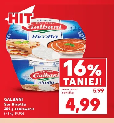 Ser ricotta Galbani promocja w Kaufland