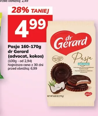 Ciastka Pasja advocat Dr Gerard promocja w Hitpol