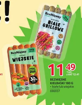 Bezmięsne kiełbaski białe BezMięsny promocja w Selgros