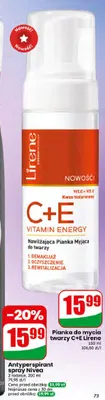 Pianka do mycia twarzy Lirene C+E Vitamin Energy promocja w Dino