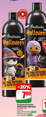Żel pod prysznic Halloween Melado truskawkowy psikus promocja w Dino