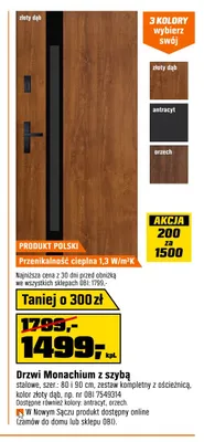 Drzwi Monachium z szybą promocja w OBI