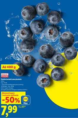 Borówki amerykańskie polskie promocja w Lidl