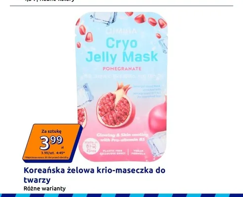 Koreańska żelowa krio-maseczka do twarzy promocja w Action