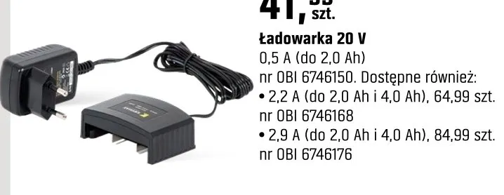 Ładowarka 20 V promocja w OBI