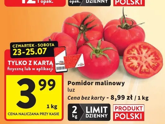 Pomidor malinowy luz promocja w Intermarche