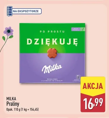 Praliny Milka promocja w Aldi