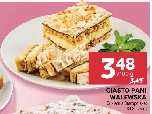 Ciasto pani walewska promocja w Stokrotka