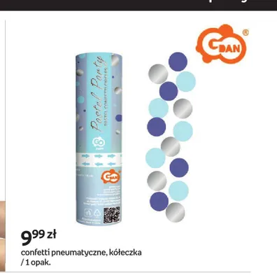 Confetti pneumatyczne kółeczka GDAN promocja w Empik