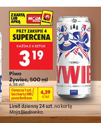 Piwo Żywiec promocja w Biedronka