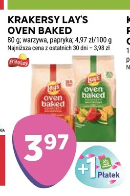 Krakersy Lay's Oven Baked paprykowe promocja w Stokrotka