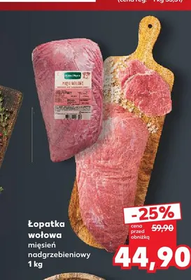 Łopatka wołowa mięsień nadgrzebieniowy promocja w Kaufland