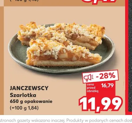 Szarlotka Janczewscy promocja w Kaufland
