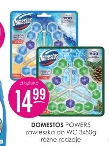 Zawieszka do WC Domestos Power5 3-pak promocja w Drogerie Jasmin