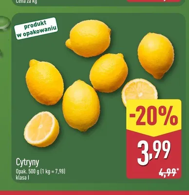 Cytryny promocja w Aldi