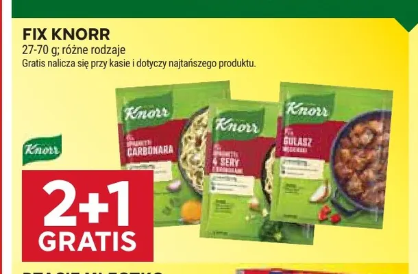 Fix Knorr promocja w Stokrotka