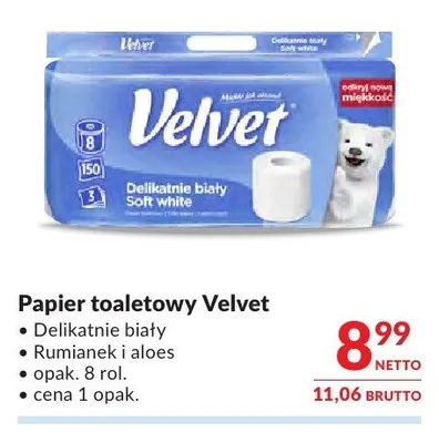 Papier toaletowy Velvet promocja w Makro