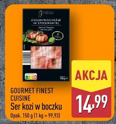 Ser kozi w boczku Gourmet Finest Cuisine promocja w Aldi