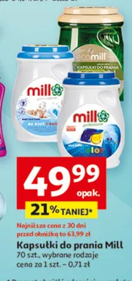 Kapsułki do prania Mill promocja w Auchan