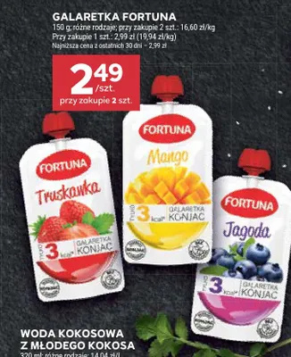 Galaretka Fortuna jagodowa promocja w Stokrotka
