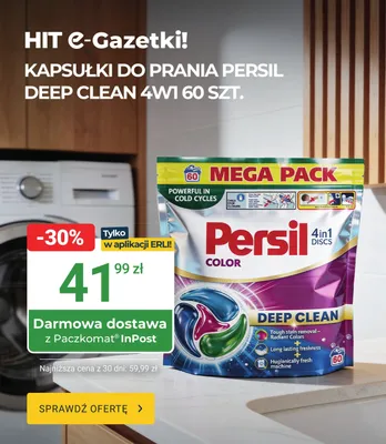 Kapsułki do prania Persil Color Deep Clean 4w1 promocja w ERLI